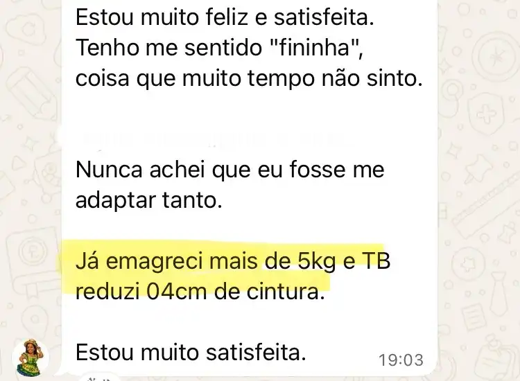 Depoimento de aluna do Desafio Seca Menopausa